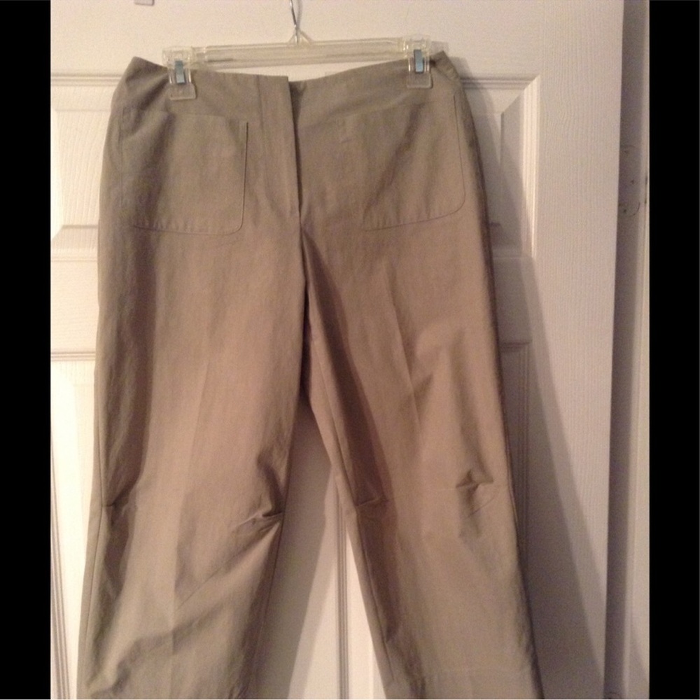 Emanuel Ungaro Vintage Khaki Capri Pants - Picture 2 of 6